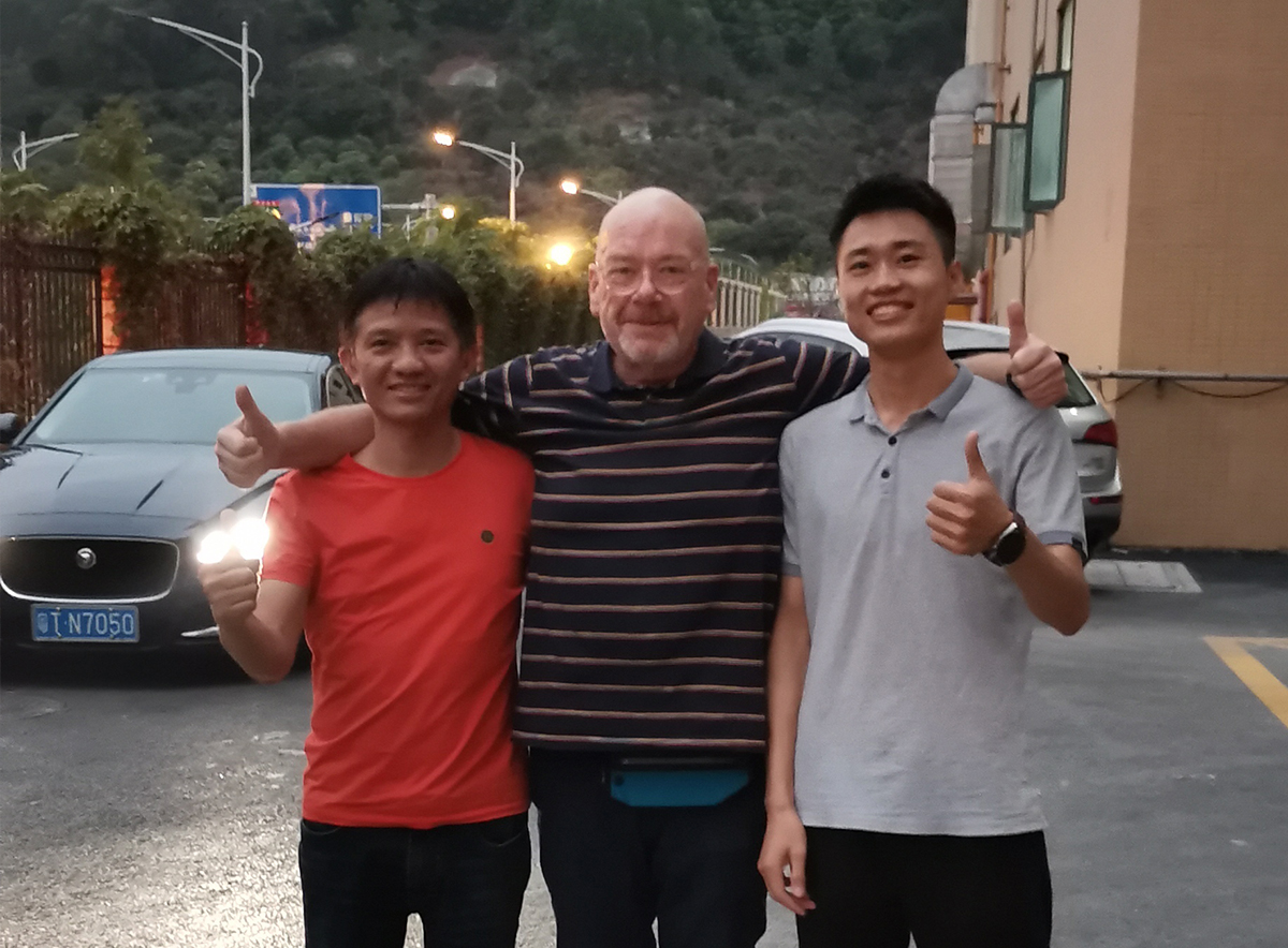 Photo with UK customer