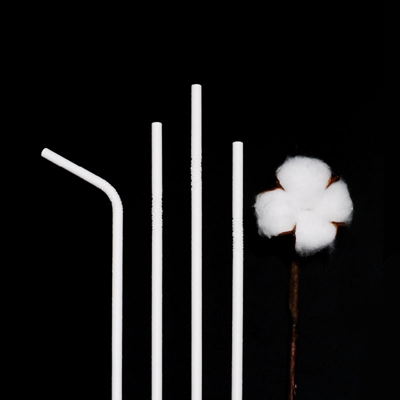 Bent paper straw