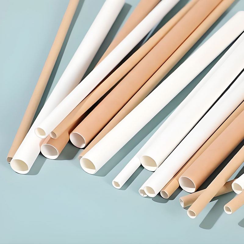 Single-color paper straws