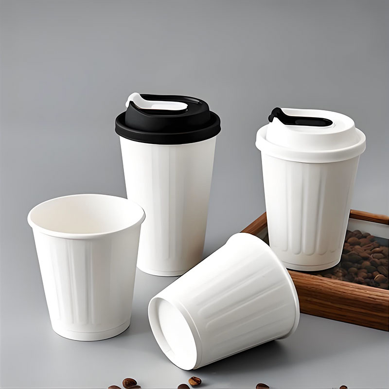 Eco-friendly biodegradable embossed paper cups