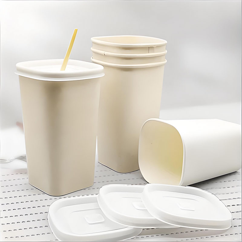 Eco-friendly biodegradable square paper cups
