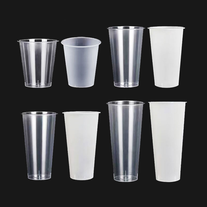 Fully biodegradable transparent/frosted cup