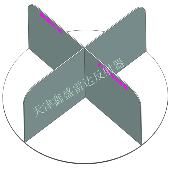 升降轨同步雷达反射器