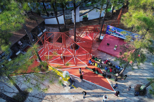 竹境案例|生长中的熊猫舞台