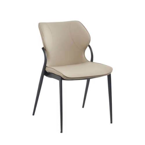 Modern Italian upholstered polyurethane leather in hotel restaurants dining chairs
