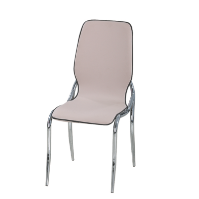 upholstered furniture manufacturers simple style stackable cheap dining chair dining chairs. chrome pu DC-029 