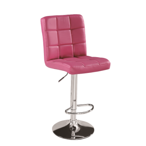 PU Bar Stool High Chair Adjustable Swivel Bar Stool with Footrest BS-015