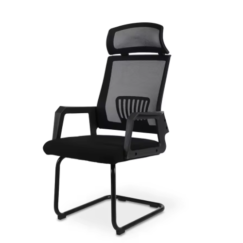 High quality modern simple style meeting chair mesh back armrest bow shape OC-9056