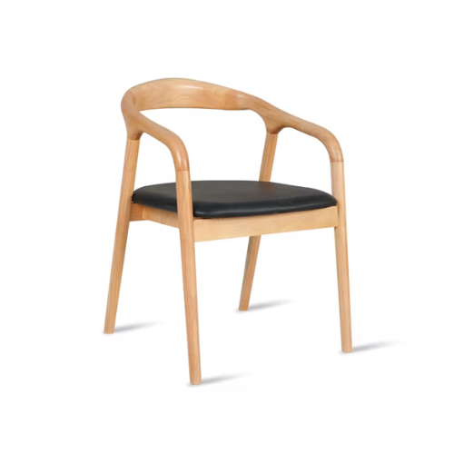 Nordic modern luxury style Outdoor Vila Garden Livingroom Furniture Hotel Bar White Teak Schmitt solid ash wood leg armchair