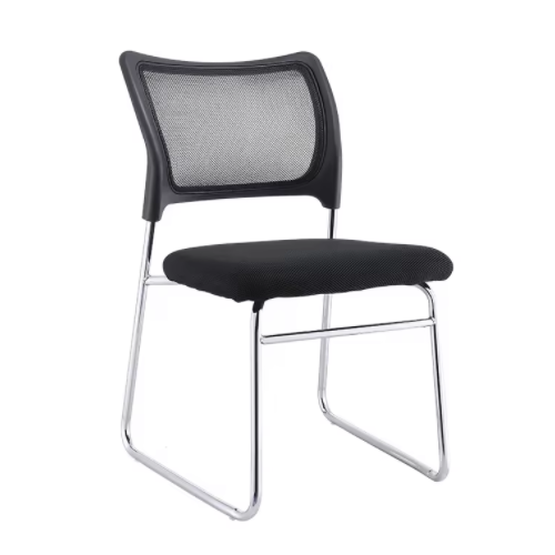 Metal Frame Armless Office Chair Stackable Visitor Training Staff Used Conference Room Guest Chair OC-206