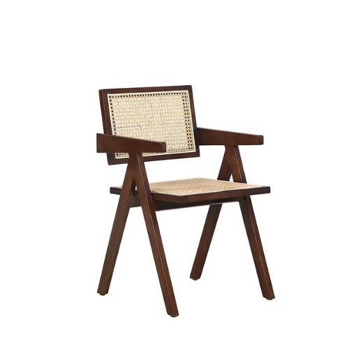 Best-Selling Factory modern restaurant furniture solid wood study cafe rattan woven dining room chair