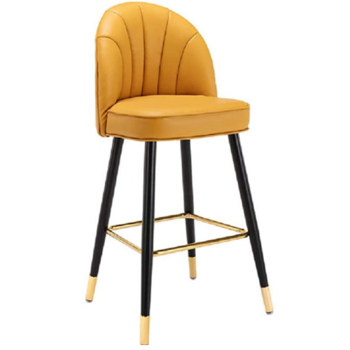 Velvet Seat High Stools Furniture Bar Chair With golden legs BS-267L
