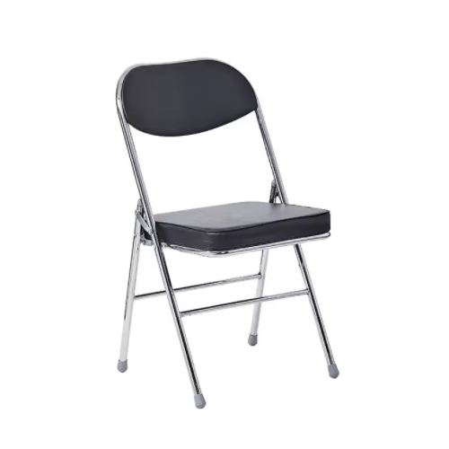 Hot Sale Colorful Folding Training Chair Foldable Leather Foam Inside Conference Chair with Metal Legs OC-F009
