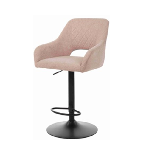 Leather Upholstery Adjustable Height Furniture Bar Stool Chair with Metal Footrest BS-065