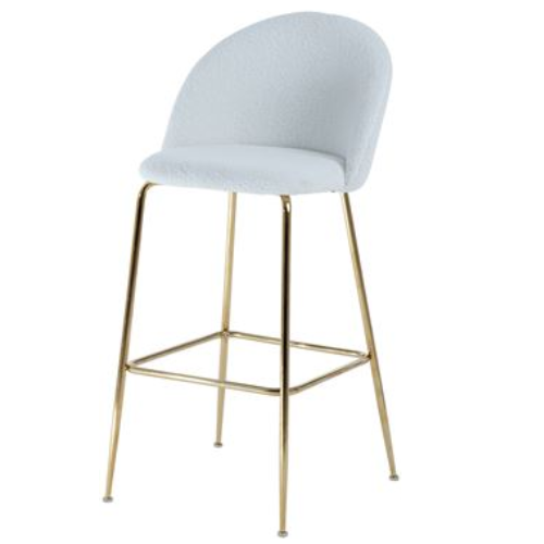 Velvet Seat High Stools Furniture Bar Chair With golden legs BS-267G