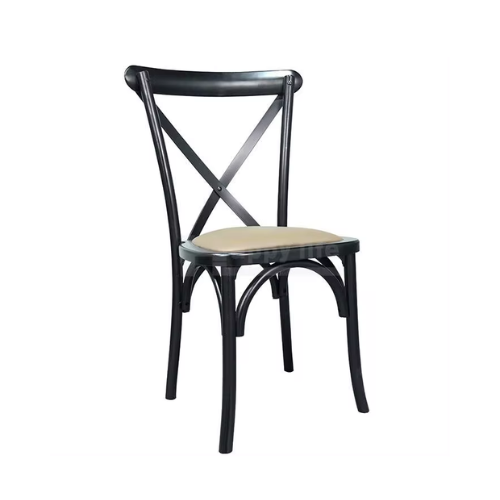 Luxury Simple Wooden Outdoor Garden solid wood wedding meeting living retro restaurant back fork back chairs