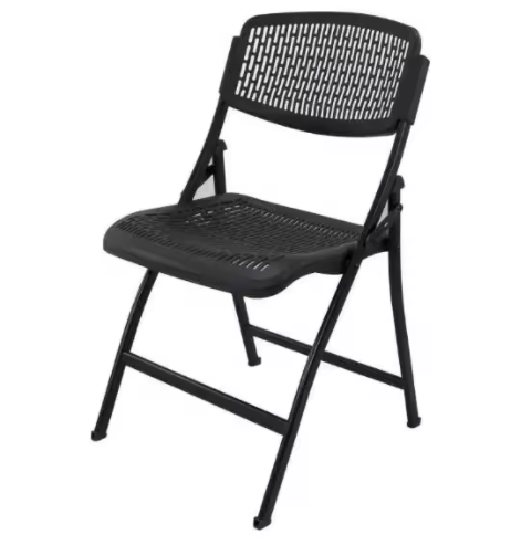 Plastic Folding Chair, Garden Patio Furniture Folding Chairs, Heavy Duty Durable Steel Frames for Indoor Outdoor OC-F005