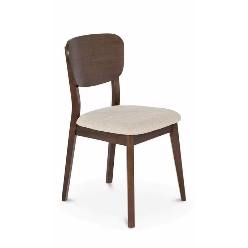 Wholesale Good Price Coffee Shop scandinavian design Restaurant brown finish for indoor solid wood chair