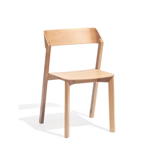 nordic modern wholesale Restaurant Cafe stackable solid curved wood customize dining chair