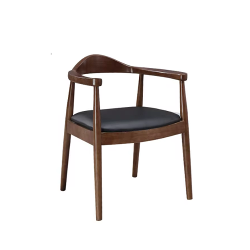 Modern Classic Living Room The Kennedy Present Leather Seat Solid Wooden Wegner Dining Armchair