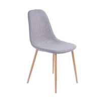 Nordic Design High Quality Padded Kitchen Chair Metal Legs Fabric Velvet/PU Dining Chairs DC-070