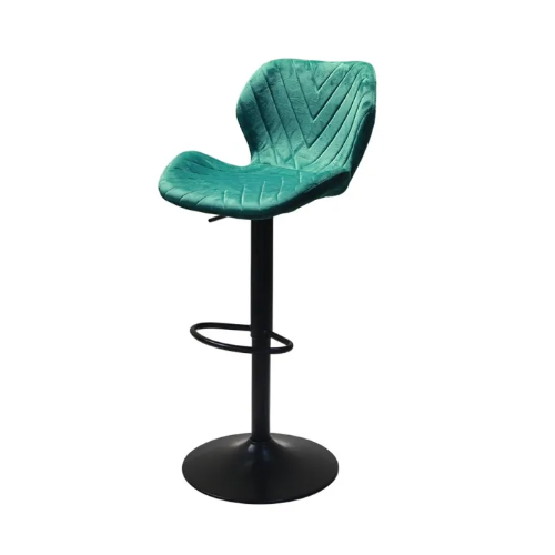 Bar Furniture Kitchen Counter Leather Tall Contemporary Nordic Modern High Swivel Chrome Bar Stools for Bar Counter BS-035