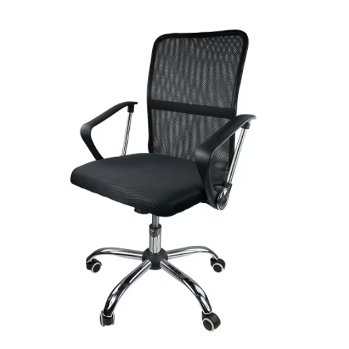 Cheap Price Metal Base Upholstered Mesh Seat Executive Chairs Modern Black PP Armrest Ergonomic Swivel Gaming Office Chair OC-9006A
