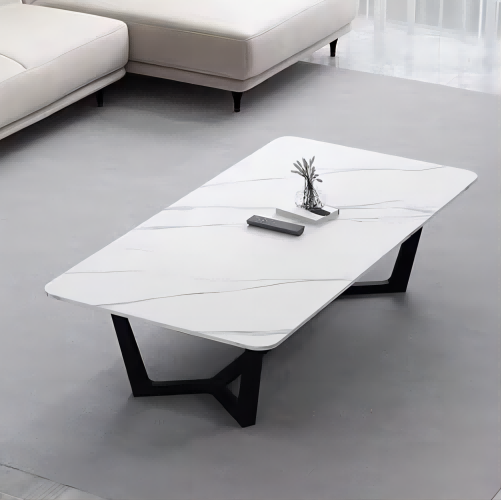Luxury contemporary rectangular marble top dining table　DT-199
