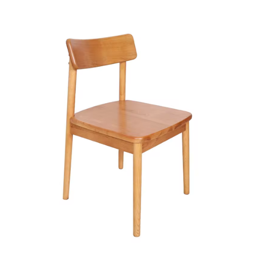Factory Low Prices Modern Restaurant Cafe solid wood cherry wood simple home backrest dining chair