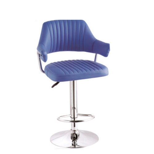 PU Leather Bar Stool Adjustable Bar Chair With Chromed Metal Base Swivel bar stool BS-045