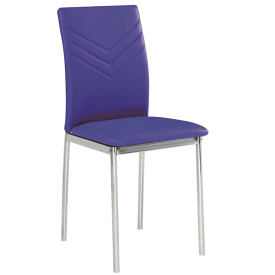 Classic Design PU Dining Chair With Chrome Legs for Dining Room DC-028