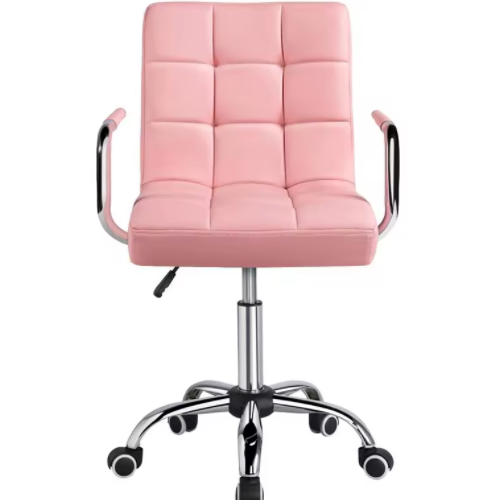 Ergonomic PU Faux Leather Computer Office Desk Swivel Chair Wheels Salon Barber OC-H035