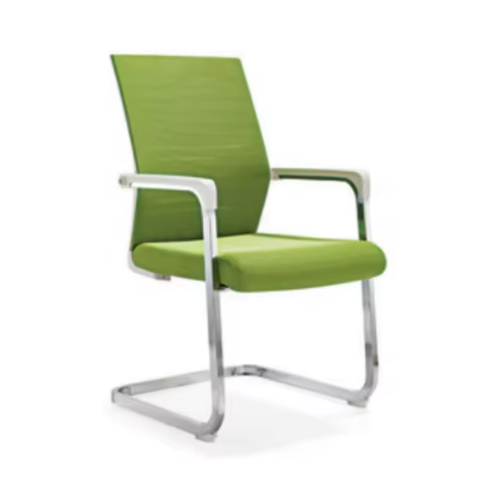 Wholesale durable modern design light luxury fixed legs armchairs office meeting chair promotion commercial chrome legs chairOC-9041