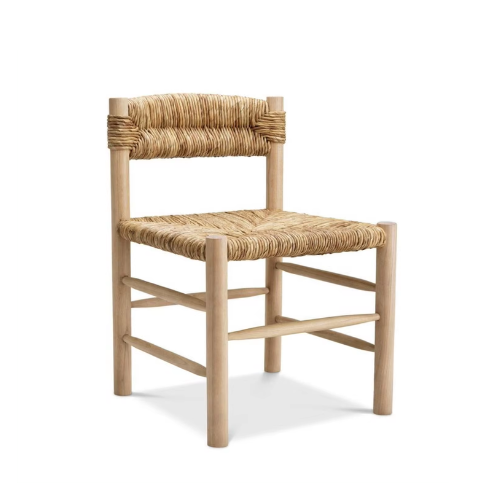 Hot selling restaurant cafe chair retro style solid wood and rattan dining chairs for dining room