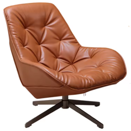 Italian leather swivel chair home office recliner leather single seat sofa high back chair for office living room BS-332