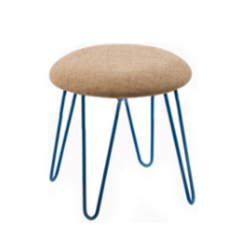 gold metal chairs velvet ottoman stools modern round stools bedroom modern decorative vanity stool chair round FS-16S