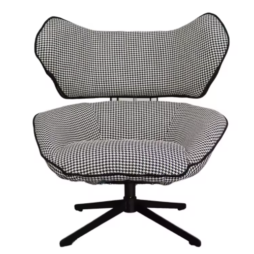 HOT SALE Modern Comfortable Designer Italian leather swivel chair Leisure High Back Chair for office living room  BS-330