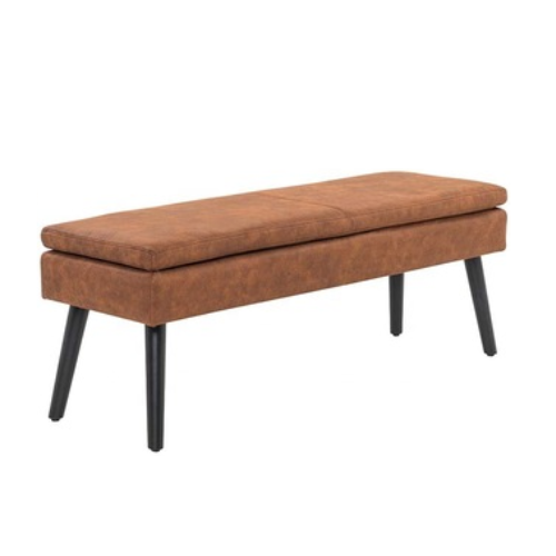 Living Room Bedroom Entryway Upholstered Storage Ottoman Foot Stool Bench FS-35