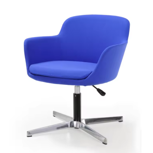 wabi-sab iaccent Leisure antique style no folded PU leather noble violet chromed solid base armrest gril gas lift salon chair BS-319