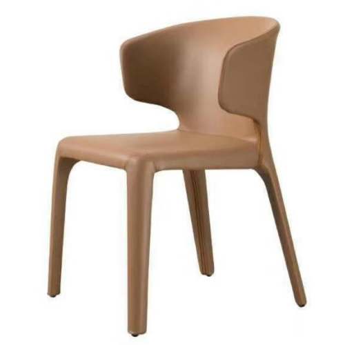 Nordic chairs dining modern small home restaurant minimalist chair luxury creativity leather dining chair BS-347