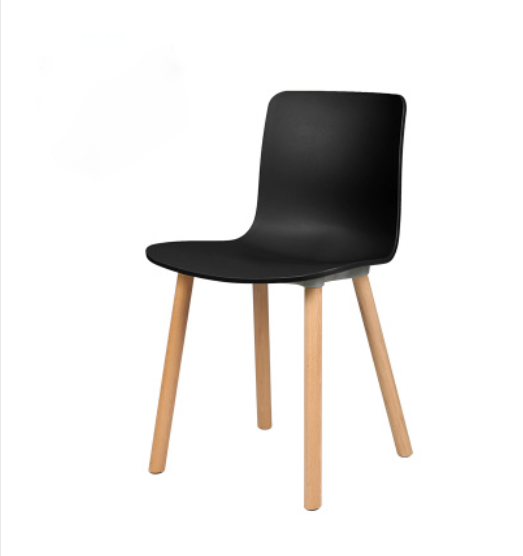 Nordic Restaurant Style Beech Wooden Legs PP Plastic Dining Room Sets Chair SC-022
