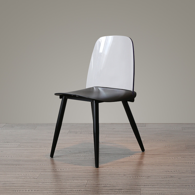 Modern Luxury Thickened Plastic Chair with Cushion White pp Legs SC-125