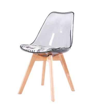 Modern Nordic Plastic Color Transparent Dining Room Chair SC-034P