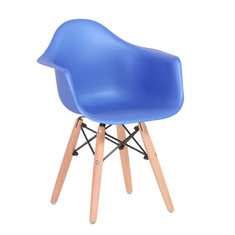 Modern for Apartment Garden Outdoor Home Design Outdoor Plastic Chair with Wooden Legs  SC-002