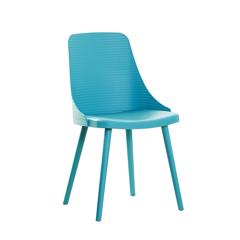 Modern Custom Color Dinging Room Furniture Indoor Leisure Seat Restaurant Coffee Black Plastic Dining Chairs  SC-180