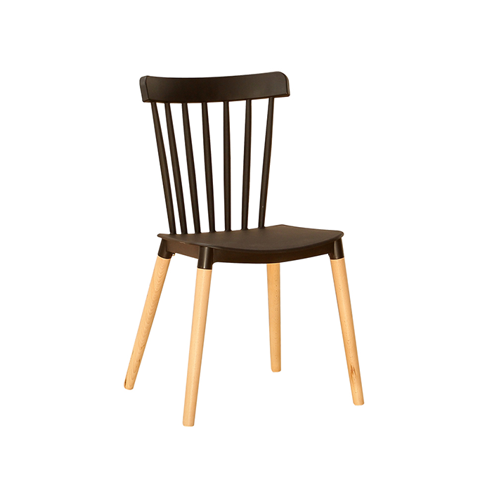 Factory Direct Modern Home Furniture Plastic Seat Wood Style Leisure Dining Chair SC-139W