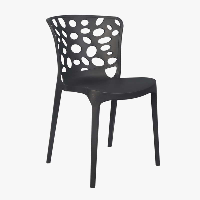 High Quality Backrest Furniture Modern Plastic Cafe Stackable Restaurant Chairs  SC-177