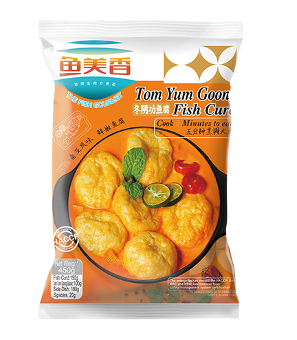 TOM YUM GOONG FISH CURD