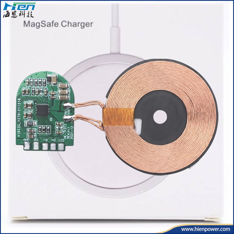IP12和IP13磁吸无线充电器PCBA HE-WT1213