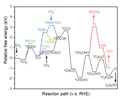 催化路径自由能图/台阶图